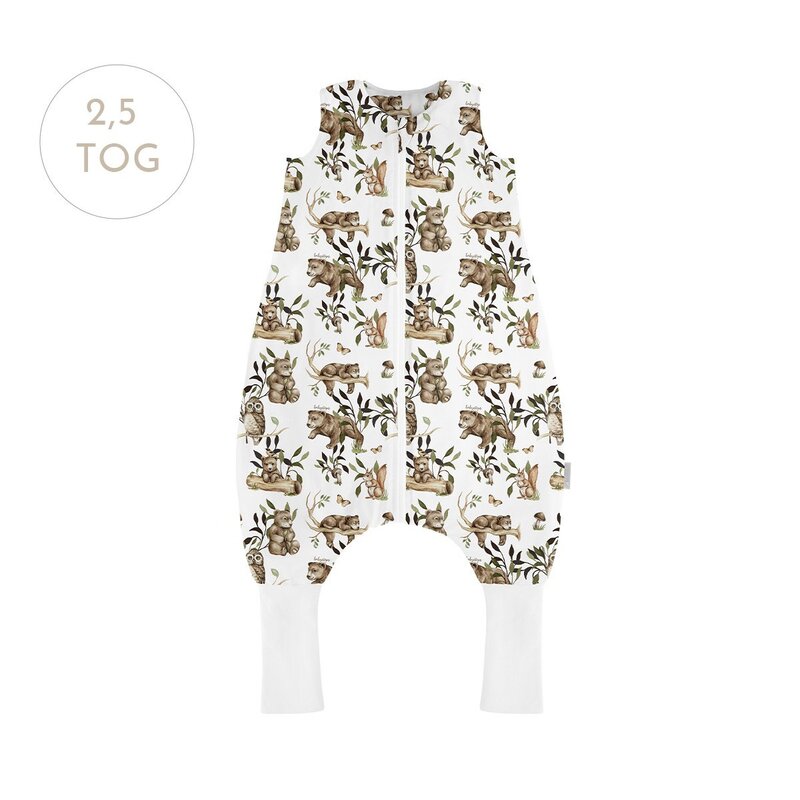 Babysteps - Sac de dormit cu picioare, bumbac cu umplutura 2.5 Tog, tot parcusul anului, Happy Bear, marimea S, 1-2 ani - Babysteps - Sac de dormit cu picioare, bumbac cu umplutura 2.5 Tog, tot parcusul anului, Happy Bear, marimea S, 1-2 ani -