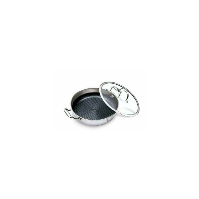 Cratita cu capac, 3.8 Litri, otel inoxidabil, Berlinger Haus, 28 cm, Silver Eternal Collection, BH 7447 Cratita cu capac, 3.8 Litri, otel inoxidabil, Berlinger Haus, 28 cm, Silver Eternal Collection, BH 7447