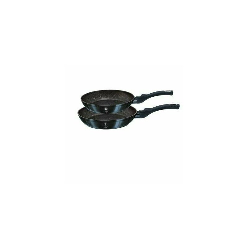 Set 2 tigai marmorate, din aluminiu forjat, Aquamarine Metalic Line, Berlinger Haus, BH 1883 Set 2 tigai marmorate, din aluminiu forjat, Aquamarine Metalic Line, Berlinger Haus, BH 1883