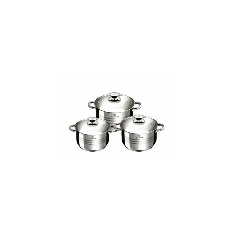 Set oale cu capac din otel inoxidabil, 6 piese , Gourmet Line, Blaumann, BL3174 Set oale cu capac din otel inoxidabil, 6 piese , Gourmet Line, Blaumann, BL3174