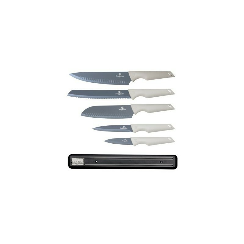 Set cutite cu suport magnetic, 6 piese, gri, Aspen Collection, BerlingerHaus,BH 2839 Set cutite cu suport magnetic, 6 piese, gri, Aspen Collection, BerlingerHaus,BH 2839