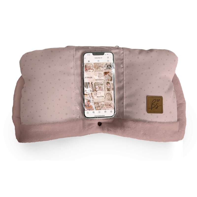 Manusi calduroase pentru carucior universal, Buzunar special pentru acces rapid la telefon, Pentru vremea rece, Impermeabile, Inchidere prin capse, Sepia Rose Manusi calduroase pentru carucior universal, Buzunar special pentru acces rapid la telefon, Pentru vremea rece, Impermeabile, Inchidere prin capse, Sepia Rose