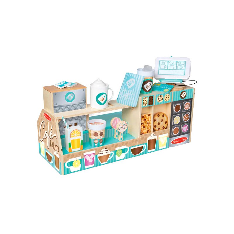 Set de joaca din lemn cu accesorii Ne jucam de-a Cafeneaua - Barista Set de joaca din lemn cu accesorii Ne jucam de-a Cafeneaua - Barista
