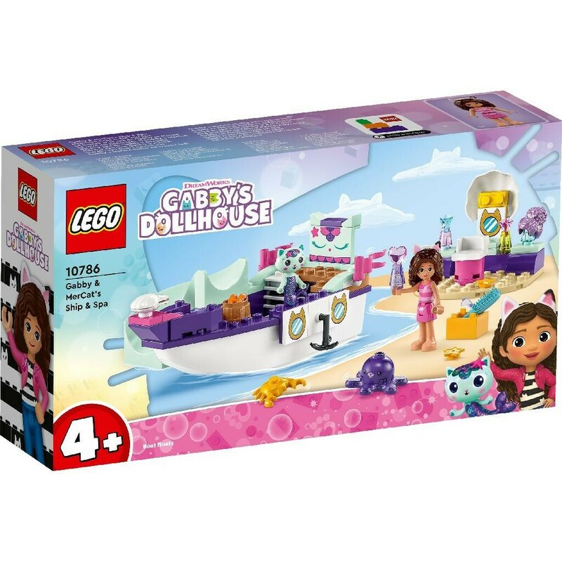 LEGO GABBYS DOLLHOUSE BARCA CU SPA A LUI GABBY SI A PISIRENEI 10786 LEGO GABBYS DOLLHOUSE BARCA CU SPA A LUI GABBY SI A PISIRENEI 10786