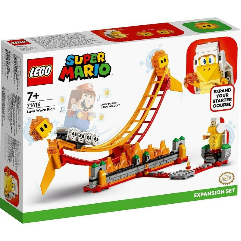 LEGO SUPER MARIO SET DE EXTINDERE PLIMBARE PE VALUL DE LAVA 71416 LEGO SUPER MARIO SET DE EXTINDERE PLIMBARE PE VALUL DE LAVA 71416