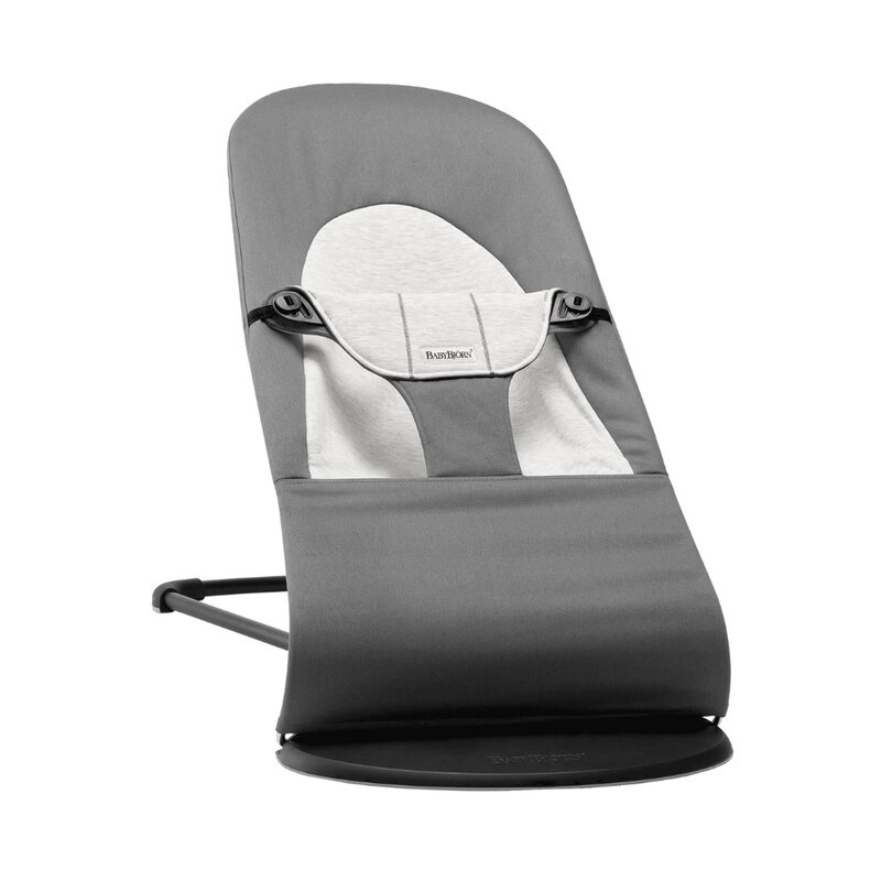 BabyBjorn - Balansoar Balance Dark Gray cu detalii Gray, Tesatura-Tricot BabyBjorn - Balansoar Balance Dark Gray cu detalii Gray, Tesatura-Tricot