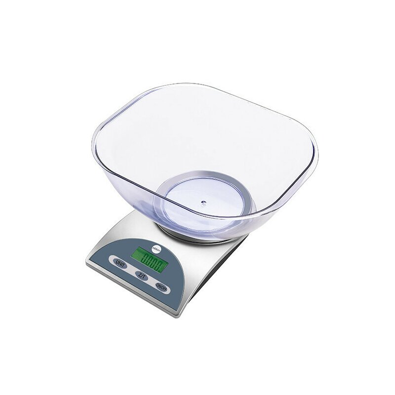 Cantar de bucatarie cu bol, capacitate 3 L, gretate maxim 5 kg, indicator LCD, Eldom WK340u Cantar de bucatarie cu bol, capacitate 3 L, gretate maxim 5 kg, indicator LCD, Eldom WK340u