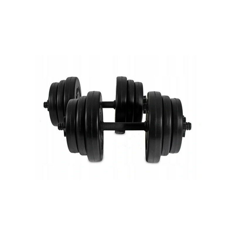 Set Gantere Pentru Exercitii, 20 kg, cu 2 Tije, 12 Greutati, Modern Home, H2X10 Set Gantere Pentru Exercitii, 20 kg, cu 2 Tije, 12 Greutati, Modern Home, H2X10