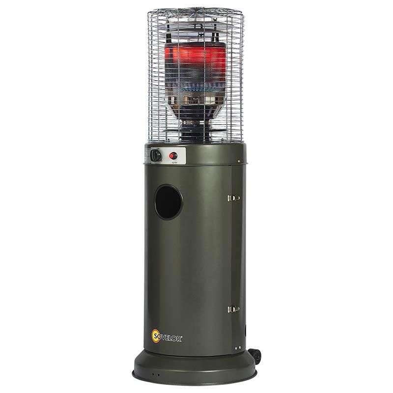 Incalzitor de terasa pe GPL seria LODGE putere calorica 11kW, culoare gri, SOVELOR Incalzitor de terasa pe GPL seria LODGE putere calorica 11kW, culoare gri, SOVELOR