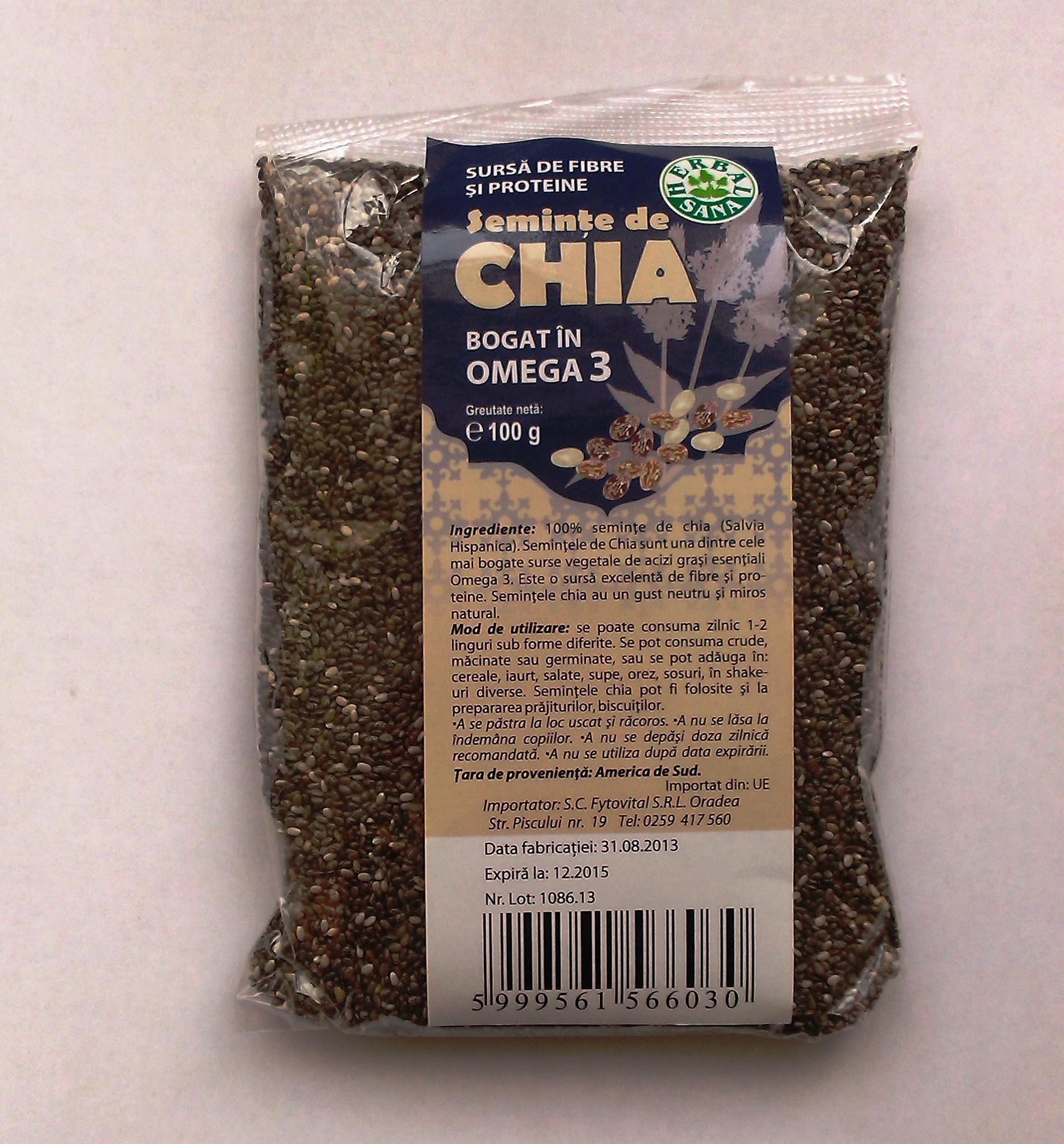 Seminte de Chia 100g Herbavit