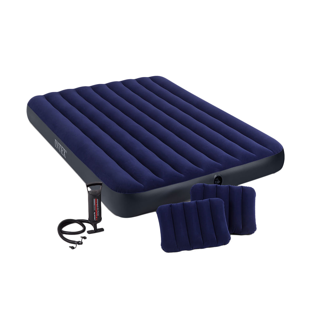 Saltea gonflabila Intex Queen Clasic Pompa + perne inclusa, 203x152x22cm Saltea gonflabila Intex Queen Clasic Pompa + perne inclusa, 203x152x22cm