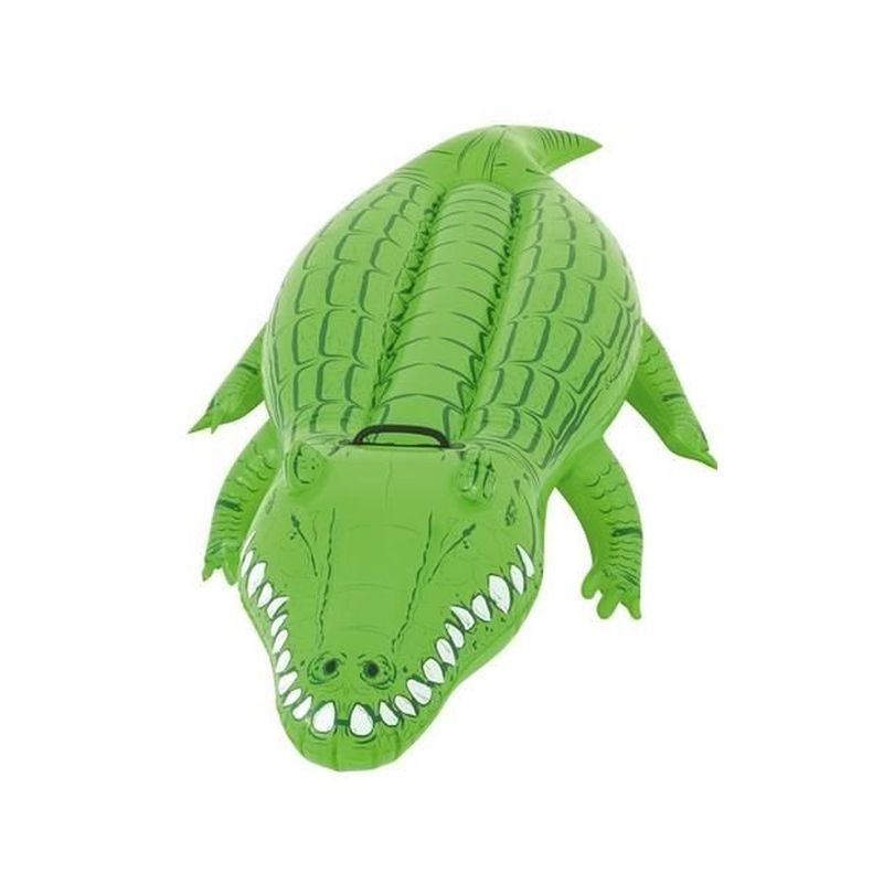 Saltea gonflabila pentru apa model crocodil, Bestway, vinil rezistent, maner, 168x89 cm, verde Saltea gonflabila pentru apa model crocodil, Bestway, vinil rezistent, maner, 168x89 cm, verde