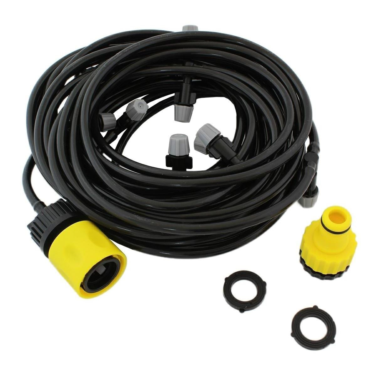 Set cortina de vapori pentru racorire terasa cu 11 aspersoare, model XXL, lungime 10m Set cortina de vapori pentru racorire terasa cu 11 aspersoare, model XXL, lungime 10m