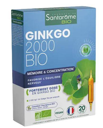 Ginkgo Biloba Bio 20fiole - Santarome