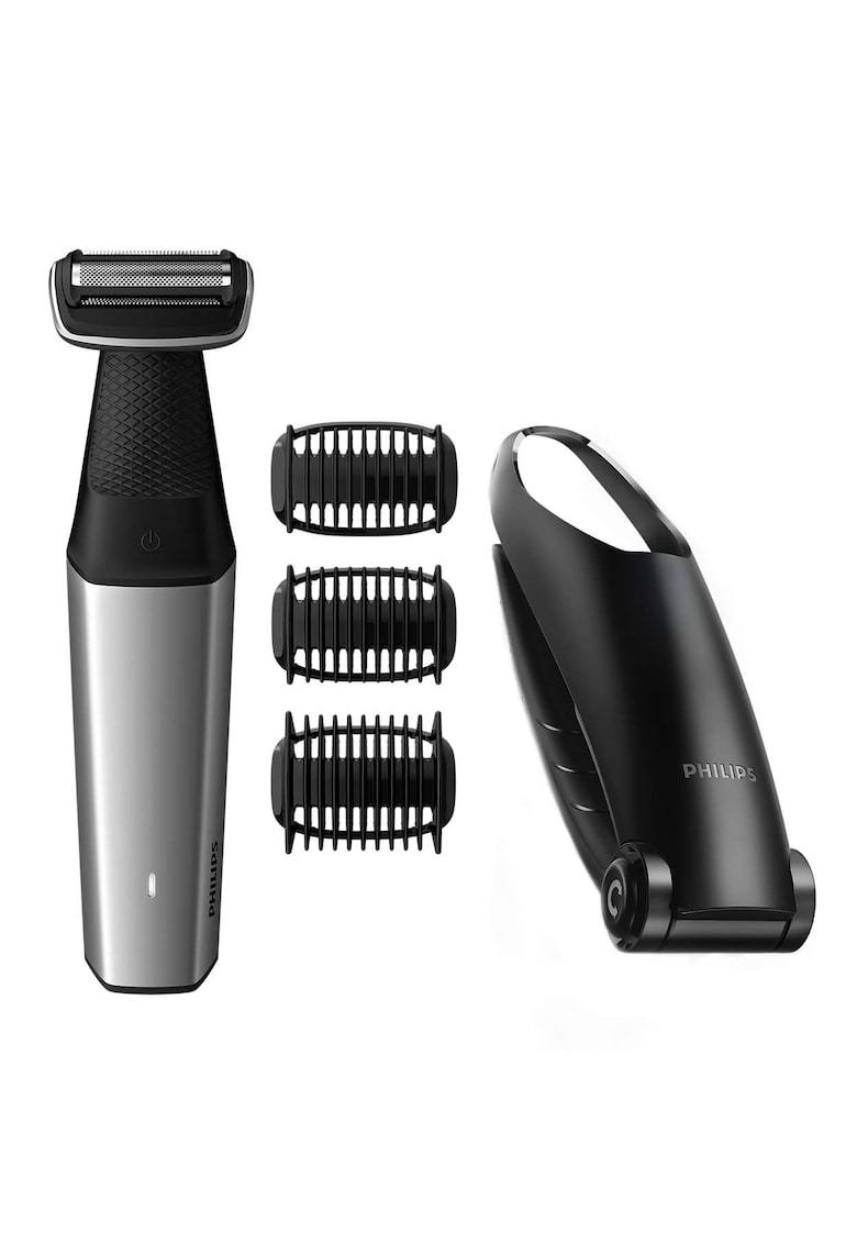 Aparat de tuns corporal BG5020/15 - 3 piepteni - 3-7mm - rezistent la apa - Accesoriu spate - 60 de minute - Negru/Argintiu Aparat de tuns corporal BG5020/15 - 3 piepteni - 3-7mm - rezistent la apa - Accesoriu spate - 60 de minute - Negru/Argintiu