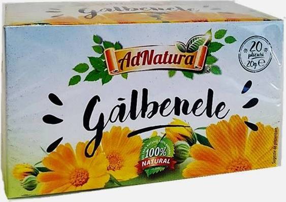 Ceai Galbenele - 20pl - ADNATURA