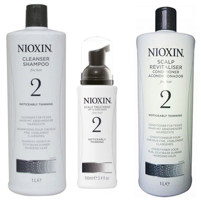 Nioxin - Pachet Maxi System 2 pentru par fin, normal cu tendinta dramatica de subtiere, cadere si rarefiere Nioxin - Pachet Maxi System 2 pentru par fin, normal cu tendinta dramatica de subtiere, cadere si rarefiere