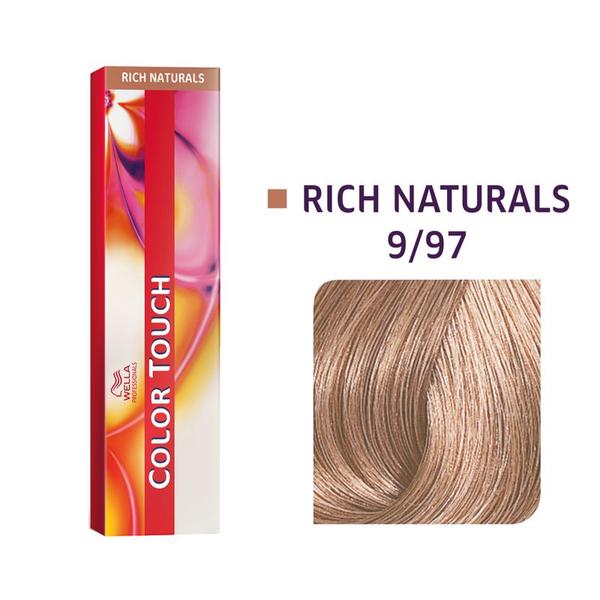 Vopsea de Par Demipermanenta - Wella Professionals Color Touch, 9/97, blond luminos cenusiu violet, 60 ml Vopsea de Par Demipermanenta - Wella Professionals Color Touch, 9/97, blond luminos cenusiu violet, 60 ml