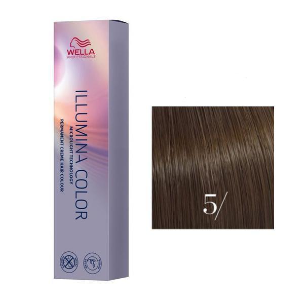Vopsea Permanenta - Wella Professionals Illumina Color Nuanta 5/ castaniu deschis Vopsea Permanenta - Wella Professionals Illumina Color Nuanta 5/ castaniu deschis