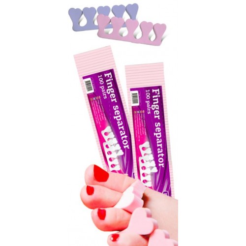 Separator Pedichiura Interdigital - Beautyfor Toe Separators, 100 perechi Separator Pedichiura Interdigital - Beautyfor Toe Separators, 100 perechi