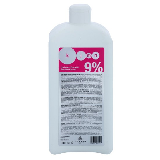 Crema Oxidanta 9% - Kallos KJMN Hydrogen Peroxide Emulsion 9% 30 vol 1000ml Crema Oxidanta 9% - Kallos KJMN Hydrogen Peroxide Emulsion 9% 30 vol 1000ml