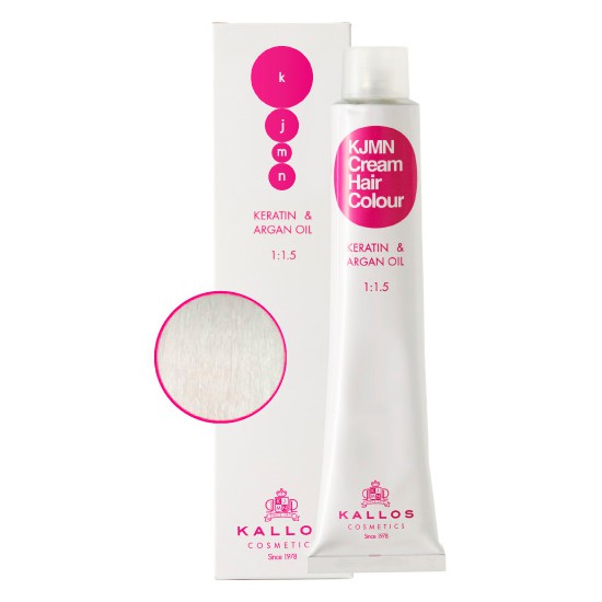 Vopsea Permanenta - Blond Alb Platinat - Kallos KJMN Cream Hair Colour nuanta 000 Lightener 100ml Vopsea Permanenta - Blond Alb Platinat - Kallos KJMN Cream Hair Colour nuanta 000 Lightener 100ml
