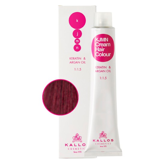 Vopsea Permanenta - Blond Inchis cu Nuanta de Violet - Kallos KJMN Cream Hair Colour nuanta 6.20 Dark Violet Blond 100ml Vopsea Permanenta - Blond Inchis cu Nuanta de Violet - Kallos KJMN Cream Hair Colour nuanta 6.20 Dark Violet Blond 100ml