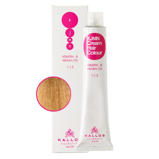 Vopsea Permanenta - Blond Platinat cu Nuanta de Aur Cenusiu - Kallos KJMN Cream Hair Colour nuanta 10.31 Platinum Golden Ash Blond 100ml Vopsea Permanenta - Blond Platinat cu Nuanta de Aur Cenusiu - Kallos KJMN Cream Hair Colour nuanta 10.31 Platinum Golden Ash Blond 100ml