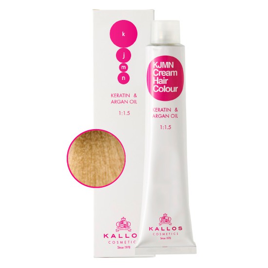 Vopsea Permanenta - Blond Ultra Deschis - Kallos KJMN Cream Hair Colour nuanta 900 Ultra Light Blond 100ml Vopsea Permanenta - Blond Ultra Deschis - Kallos KJMN Cream Hair Colour nuanta 900 Ultra Light Blond 100ml