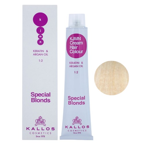 Vopsea Permanenta - Blond Ultra Special cu Nuanta de Bej - Kallos KJMN Cream Hair Colour Special Blonds nuanta 12.013 Special Ultra Beige Blond 100ml Vopsea Permanenta - Blond Ultra Special cu Nuanta de Bej - Kallos KJMN Cream Hair Colour Special Blonds nuanta 12.013 Special Ultra Beige Blond 100ml