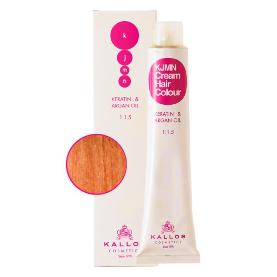 Vopsea Permanenta - Roscat Intensiv Coral - Kallos KJMN Cream Hair Colour nuanta 8.43 Light Copper Golden Blond 100ml Vopsea Permanenta - Roscat Intensiv Coral - Kallos KJMN Cream Hair Colour nuanta 8.43 Light Copper Golden Blond 100ml