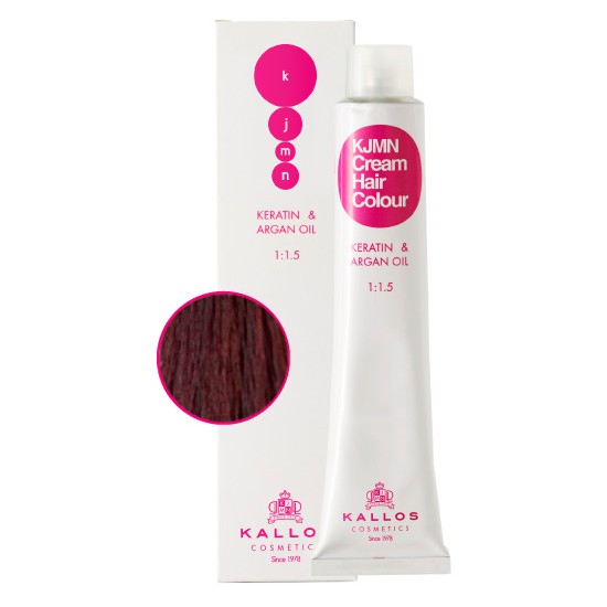 Vopsea Permanenta - Saten Deschis cu Nunata de Violet - Kallos KJMN Cream Hair Colour nuanta 5.20 Light Violet Brown 100ml Vopsea Permanenta - Saten Deschis cu Nunata de Violet - Kallos KJMN Cream Hair Colour nuanta 5.20 Light Violet Brown 100ml