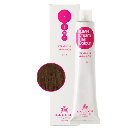 Vopsea Permanenta - Saten Deschis - Kallos KJMN Cream Hair Colour nuanta 5.0 Light Brown 100ml Vopsea Permanenta - Saten Deschis - Kallos KJMN Cream Hair Colour nuanta 5.0 Light Brown 100ml