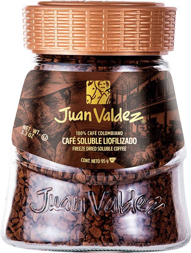 Cafea solubila liofilizata clasica 95g Juan Valdez