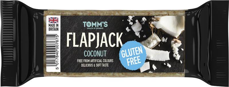 Flapjack Tomm’s Baton energizant, cu nuca de cocos, eco-bio, 100g - Bombus