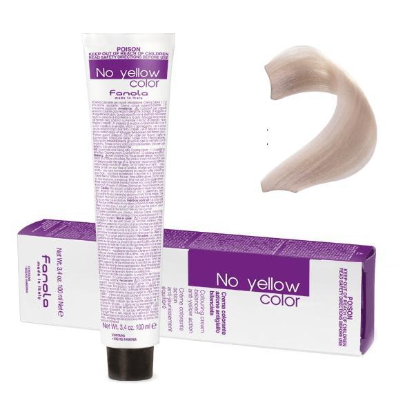 Vopsea Crema Anti-Ingalbenire Fanola No Yellow Color 10 ICE Blond Platinat Rece, 100ml Vopsea Crema Anti-Ingalbenire Fanola No Yellow Color 10 ICE Blond Platinat Rece, 100ml