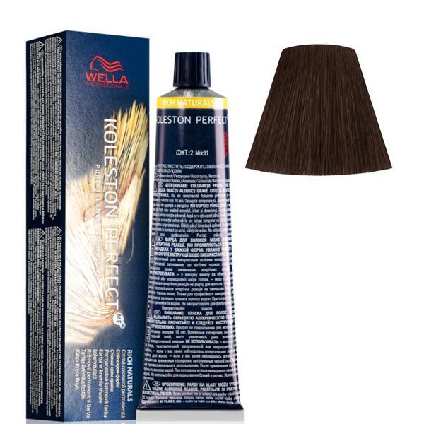 Vopsea Crema Permanenta - Wella Professionals Koleston Perfect ME+ Rich Naturals, nuanta 5/3 Castaniu Deschis Auriu Vopsea Crema Permanenta - Wella Professionals Koleston Perfect ME+ Rich Naturals, nuanta 5/3 Castaniu Deschis Auriu