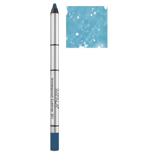 Creion Contur Ochi Rezistent la Apa Impala, nuanta 303 Turquoise Glitter Creion Contur Ochi Rezistent la Apa Impala, nuanta 303 Turquoise Glitter