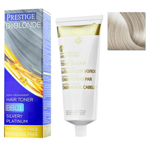 Vopsea de Par Semi-Permanenta Rosa Impex Prestige VIP's BeBlonde Hair Toner, nuanta BB04 Pearl, 100ml Vopsea de Par Semi-Permanenta Rosa Impex Prestige VIP's BeBlonde Hair Toner, nuanta BB04 Pearl, 100ml