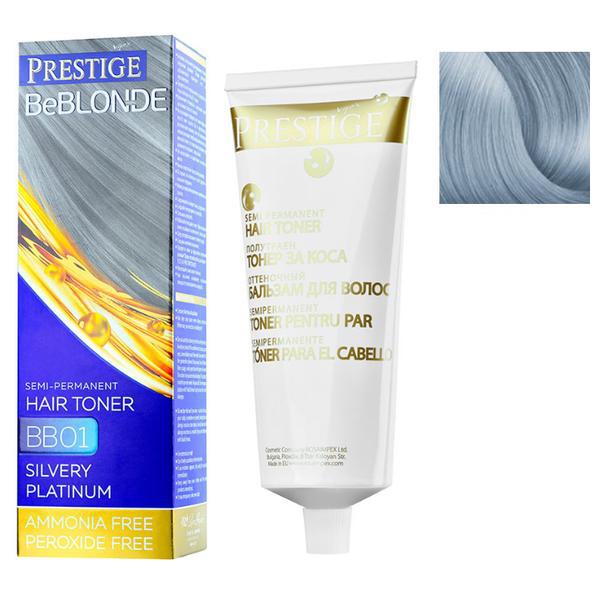 Vopsea de Par Semi-Permanenta Rosa Impex Prestige VIP's BeBlonde Hair Toner, nuanta BB05 Northern Lights, 100ml Vopsea de Par Semi-Permanenta Rosa Impex Prestige VIP's BeBlonde Hair Toner, nuanta BB05 Northern Lights, 100ml