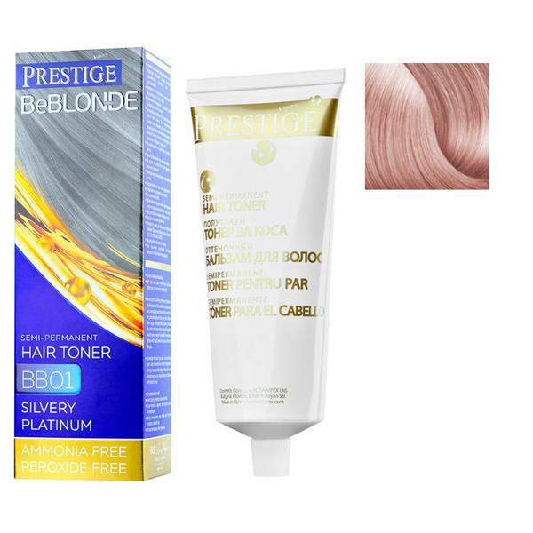 Vopsea de Par Semi-Permanenta Rosa Impex Prestige VIP's BeBlonde Hair Toner, nuanta BB09 Rose Pearl, 100ml Vopsea de Par Semi-Permanenta Rosa Impex Prestige VIP's BeBlonde Hair Toner, nuanta BB09 Rose Pearl, 100ml