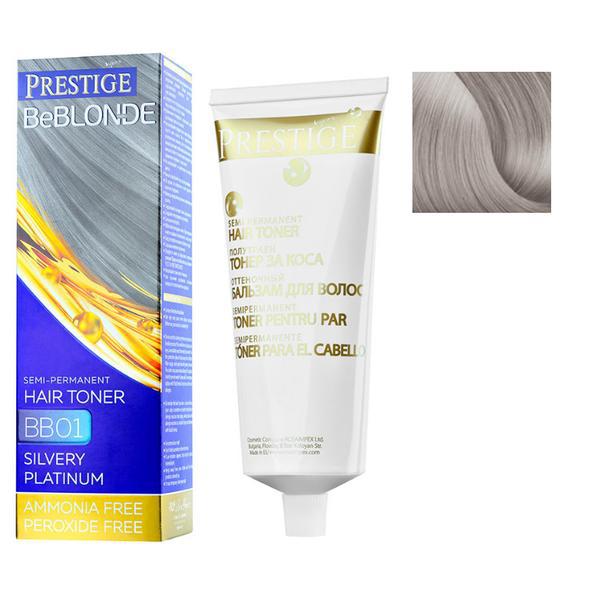 Vopsea de Par Semi-Permanenta Rosa Impex Prestige VIP's BeBlonde Hair Toner, nuanta BB10 Amethyst, 100ml Vopsea de Par Semi-Permanenta Rosa Impex Prestige VIP's BeBlonde Hair Toner, nuanta BB10 Amethyst, 100ml