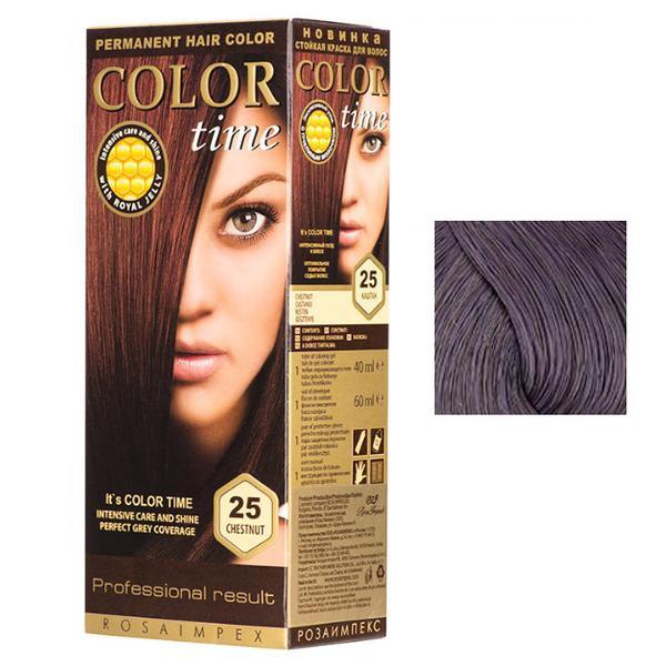Vopsea Permanenta pentru Par Rosa Impex Color Time, nuanta 33 Aubergine Vopsea Permanenta pentru Par Rosa Impex Color Time, nuanta 33 Aubergine