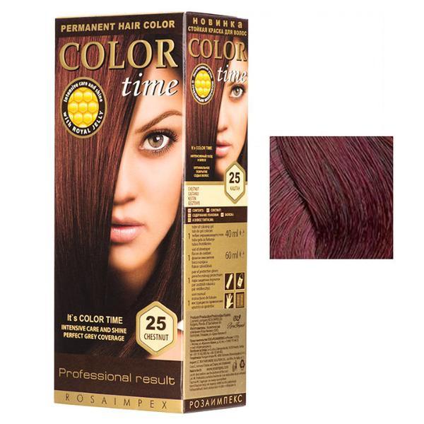 Vopsea Permanenta pentru Par Rosa Impex Color Time, nuanta 45 Sour Cherry Vopsea Permanenta pentru Par Rosa Impex Color Time, nuanta 45 Sour Cherry