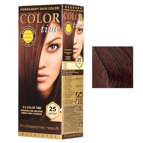 Vopsea Permanenta pentru Par Rosa Impex Color Time, nuanta 50 Dark Mahogany Vopsea Permanenta pentru Par Rosa Impex Color Time, nuanta 50 Dark Mahogany