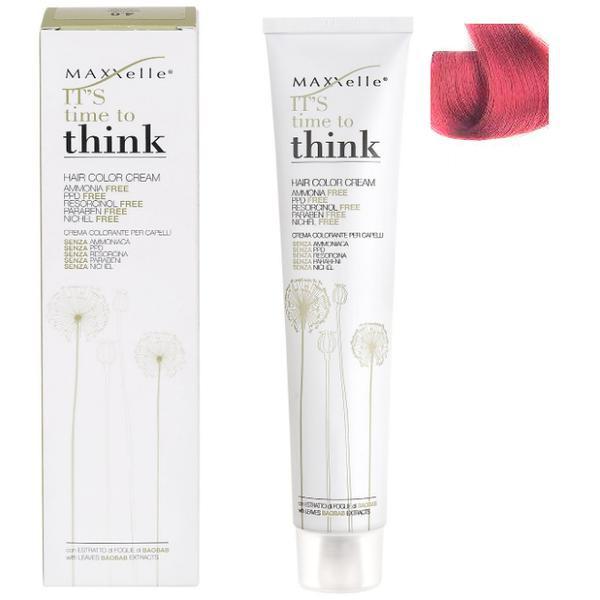 Vopsea de Par Demi-Permanenta cu Ulei de Argan - Maxxelle Think Hair Color Cream Ammonia-Free, nuanta Intensifier Red Vopsea de Par Demi-Permanenta cu Ulei de Argan - Maxxelle Think Hair Color Cream Ammonia-Free, nuanta Intensifier Red