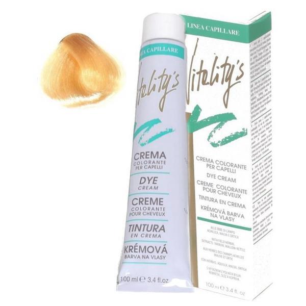 Crema Coloranta Permanenta - Vitality's Linea Capillare Dye Cream, nuanta 103 Golden Ultrablond, 100ml Crema Coloranta Permanenta - Vitality's Linea Capillare Dye Cream, nuanta 103 Golden Ultrablond, 100ml
