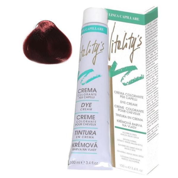 Crema Coloranta Permanenta - Vitality's Linea Capillare Dye Cream, nuanta 6/6 Dark Auburn Blond, 100ml Crema Coloranta Permanenta - Vitality's Linea Capillare Dye Cream, nuanta 6/6 Dark Auburn Blond, 100ml