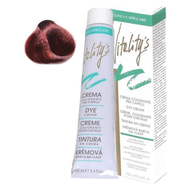 Crema Coloranta Permanenta - Vitality's Linea Capillare Dye Cream, nuanta 6/64 Dark Blond Red Copper, 100ml Crema Coloranta Permanenta - Vitality's Linea Capillare Dye Cream, nuanta 6/64 Dark Blond Red Copper, 100ml