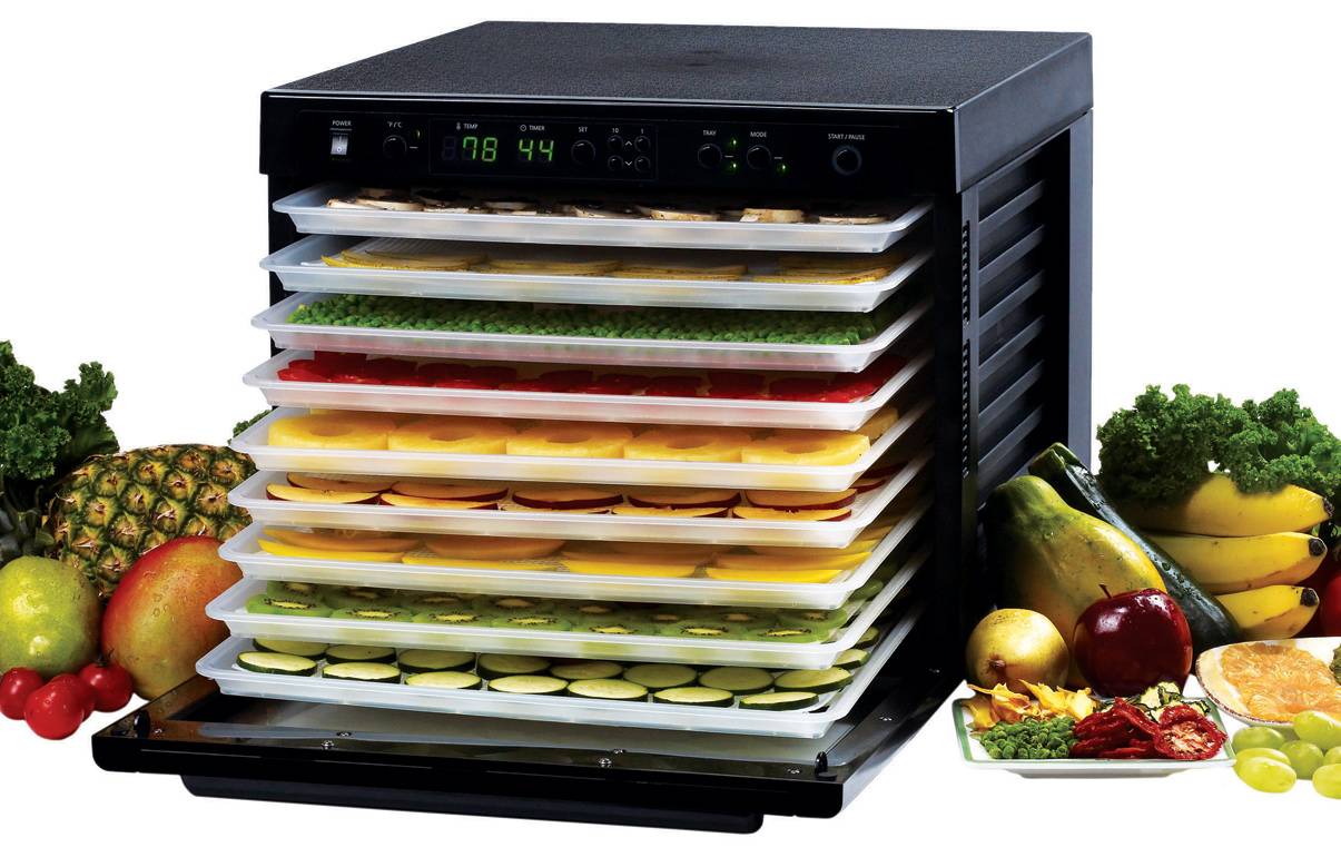 Deshidrator cu 9 tavi, timer si doua ventilatoare - Tribest